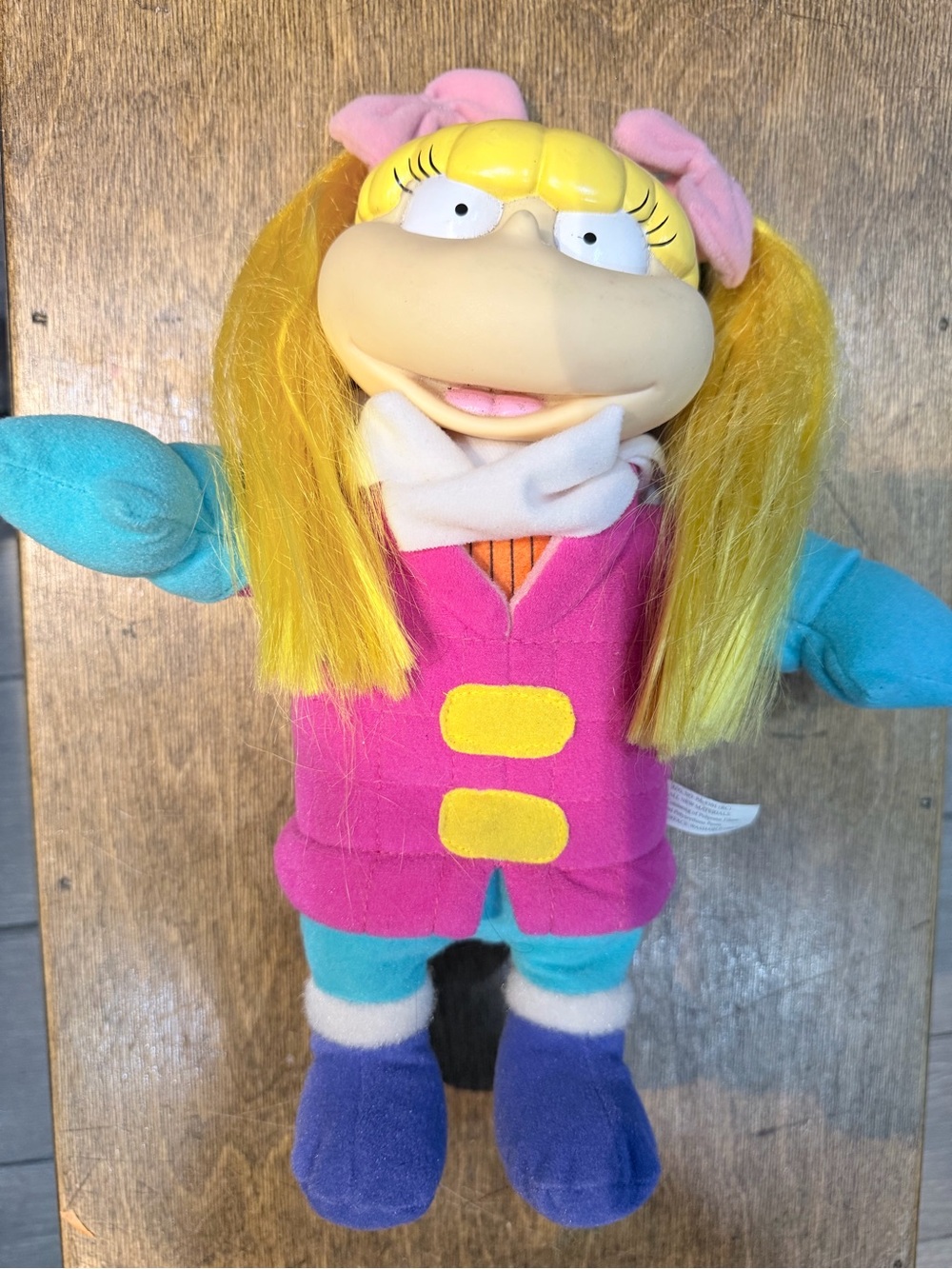 Rugrats Angelica Pickles doll Original Toy Hard Face with Soft Body Big Doll